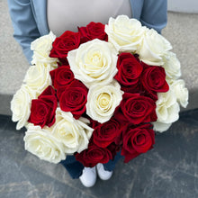 America's Birthday: Red & White Roses